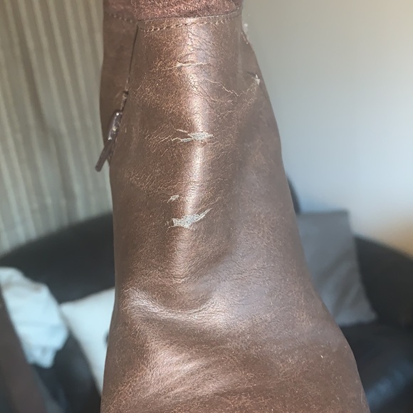 Aldo Faux Fur Knee High Wedge Boots - Picture 4 of 6